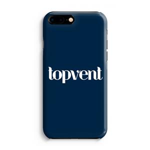 CaseCompany Topvent Navy: iPhone 8 Plus Volledig Geprint Hoesje