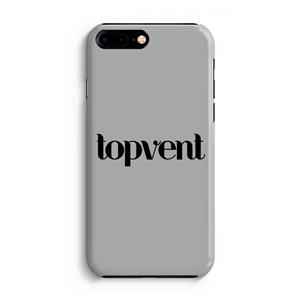 CaseCompany Topvent Grijs Zwart: iPhone 8 Plus Volledig Geprint Hoesje