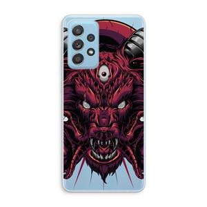 CaseCompany Hell Hound and Serpents: Samsung Galaxy A73 Transparant Hoesje