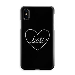 CaseCompany Best heart black: iPhone XS Max Volledig Geprint Hoesje