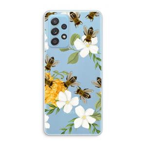 CaseCompany No flowers without bees: Samsung Galaxy A73 Transparant Hoesje