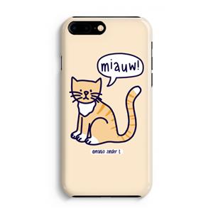 CaseCompany Miauw: iPhone 8 Plus Volledig Geprint Hoesje