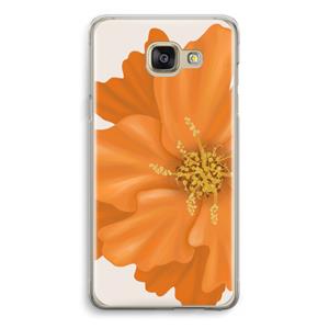 CaseCompany Orange Ellila flower: Samsung Galaxy A5 (2016) Transparant Hoesje