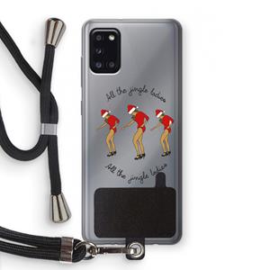 CaseCompany Jingle Ladies: Samsung Galaxy A31 Transparant Hoesje met koord