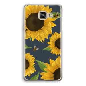 CaseCompany Sunflower and bees: Samsung Galaxy A5 (2016) Transparant Hoesje