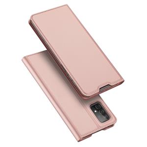 Dux Ducis Pro Serie Slim wallet hoes -Samsung Galaxy A52 / A52s - Rose Goud