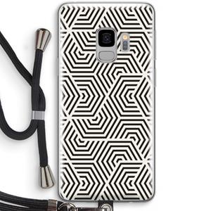 CaseCompany Magic pattern: Samsung Galaxy S9 Transparant Hoesje met koord