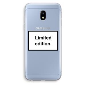 CaseCompany Limited edition: Samsung Galaxy J3 (2017) Transparant Hoesje