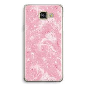 CaseCompany Abstract Painting Pink: Samsung Galaxy A5 (2016) Transparant Hoesje