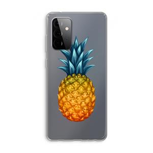 CaseCompany Grote ananas: Samsung Galaxy A72 Transparant Hoesje