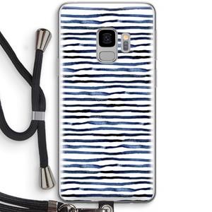 CaseCompany Verrassende lijnen: Samsung Galaxy S9 Transparant Hoesje met koord