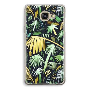 CaseCompany Tropical Palms Dark: Samsung Galaxy A5 (2016) Transparant Hoesje