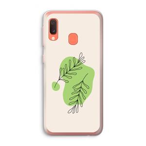 CaseCompany Beleaf in you: Samsung Galaxy A20e Transparant Hoesje