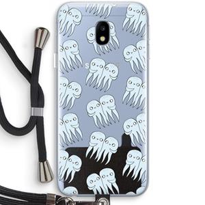 CaseCompany Octopussen: Samsung Galaxy J3 (2017) Transparant Hoesje met koord