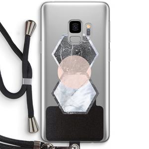 CaseCompany Creatieve toets: Samsung Galaxy S9 Transparant Hoesje met koord