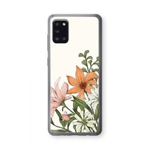 CaseCompany Floral bouquet: Samsung Galaxy A31 Transparant Hoesje