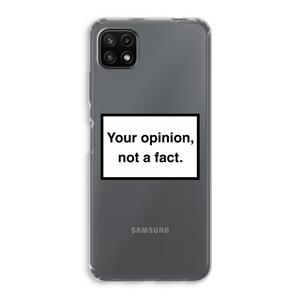 CaseCompany Your opinion: Samsung Galaxy A22 5G Transparant Hoesje