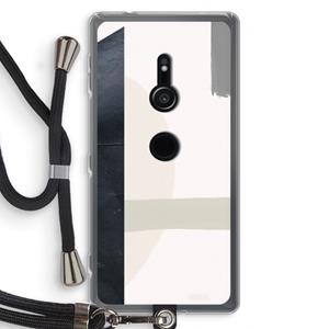 CaseCompany Baca: Sony Xperia XZ2 Transparant Hoesje met koord