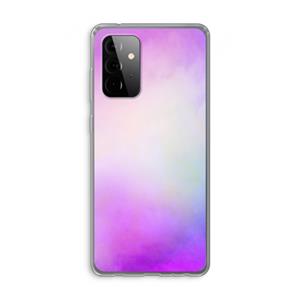 CaseCompany Clouds pastel: Samsung Galaxy A72 Transparant Hoesje