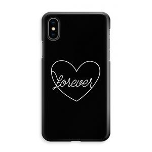 CaseCompany Forever heart black: iPhone XS Max Volledig Geprint Hoesje