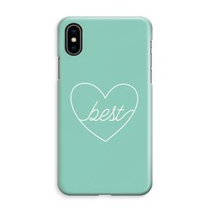 CaseCompany Best heart pastel: iPhone XS Max Volledig Geprint Hoesje