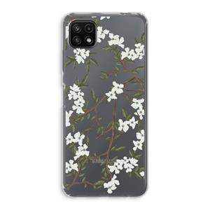 CaseCompany Blossoming spring: Samsung Galaxy A22 5G Transparant Hoesje