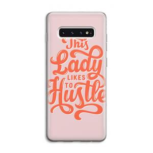 CaseCompany Hustle Lady: Samsung Galaxy S10 4G Transparant Hoesje