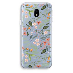 CaseCompany Sweet little flowers: Samsung Galaxy J3 (2017) Transparant Hoesje