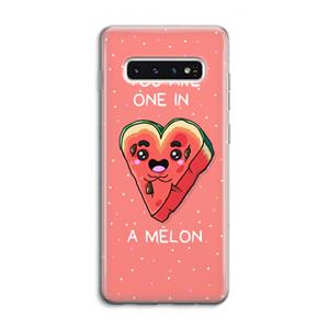 CaseCompany One In A Melon: Samsung Galaxy S10 4G Transparant Hoesje