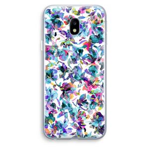 CaseCompany Hibiscus Flowers: Samsung Galaxy J3 (2017) Transparant Hoesje
