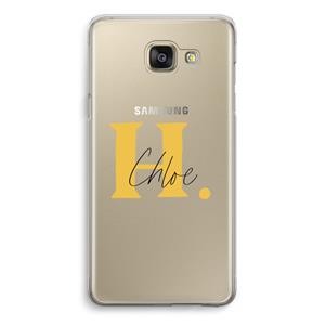 CaseCompany Amber Script: Samsung Galaxy A5 (2016) Transparant Hoesje