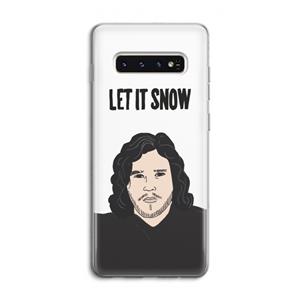 CaseCompany Let It Snow: Samsung Galaxy S10 4G Transparant Hoesje