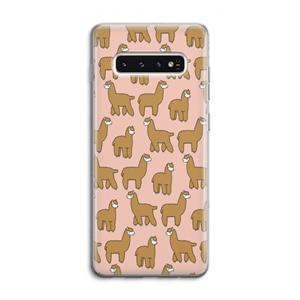 CaseCompany Alpacas: Samsung Galaxy S10 4G Transparant Hoesje