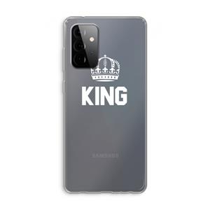 CaseCompany King zwart: Samsung Galaxy A72 Transparant Hoesje
