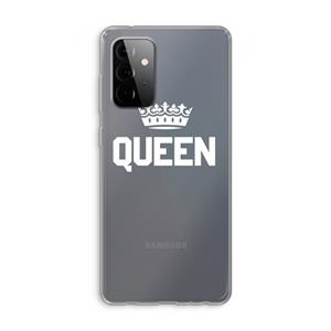 CaseCompany Queen zwart: Samsung Galaxy A72 Transparant Hoesje