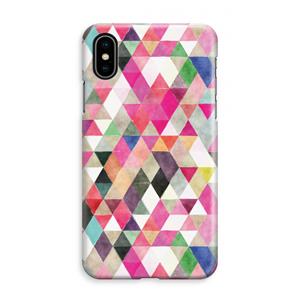CaseCompany Gekleurde driehoekjes: iPhone XS Max Volledig Geprint Hoesje