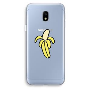 CaseCompany Banana: Samsung Galaxy J3 (2017) Transparant Hoesje