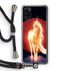 CaseCompany Last Unicorn: Samsung Galaxy A31 Transparant Hoesje met koord