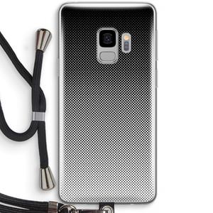 CaseCompany Musketon Halftone: Samsung Galaxy S9 Transparant Hoesje met koord