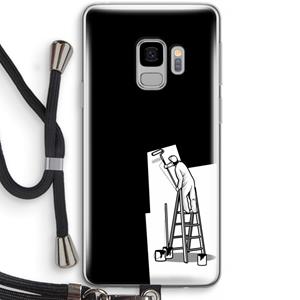 CaseCompany Musketon Painter: Samsung Galaxy S9 Transparant Hoesje met koord