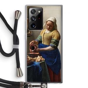 CaseCompany The Milkmaid: Samsung Galaxy Note 20 Ultra / Note 20 Ultra 5G Transparant Hoesje met koord