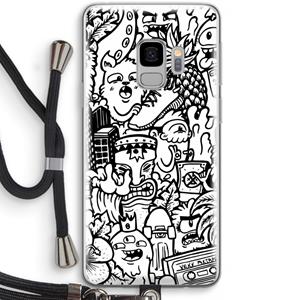 CaseCompany Vexx Mixtape #2: Samsung Galaxy S9 Transparant Hoesje met koord