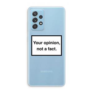 CaseCompany Your opinion: Samsung Galaxy A73 Transparant Hoesje