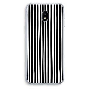 CaseCompany Stripes: Samsung Galaxy J3 (2017) Transparant Hoesje