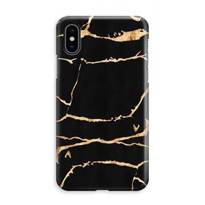CaseCompany Gouden marmer: iPhone XS Max Volledig Geprint Hoesje