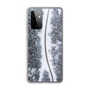 CaseCompany Snøfall: Samsung Galaxy A72 Transparant Hoesje