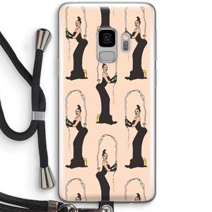 CaseCompany Pop Some Kim: Samsung Galaxy S9 Transparant Hoesje met koord