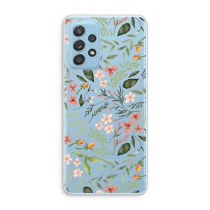 CaseCompany Sweet little flowers: Samsung Galaxy A73 Transparant Hoesje