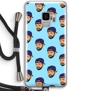 CaseCompany Drake Away: Samsung Galaxy S9 Transparant Hoesje met koord