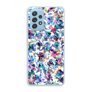CaseCompany Hibiscus Flowers: Samsung Galaxy A73 Transparant Hoesje